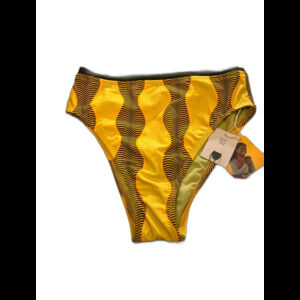 NWT Target Noel Womens Bikini Bottom Green Orange Yellow High Rise Cheeky Size M